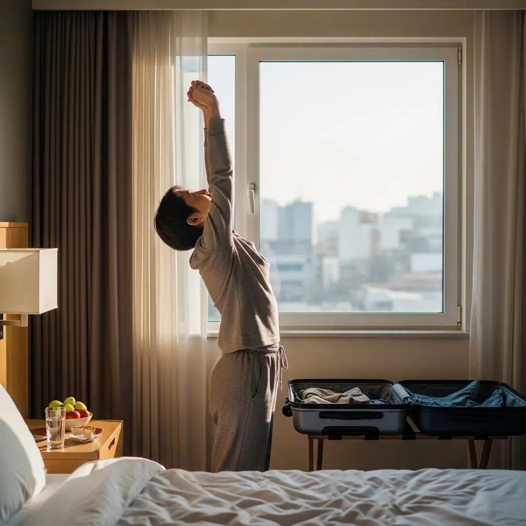 recover after a long flight