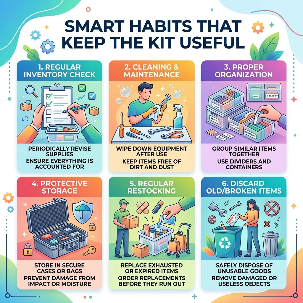 Smart habits that keep the kit useful