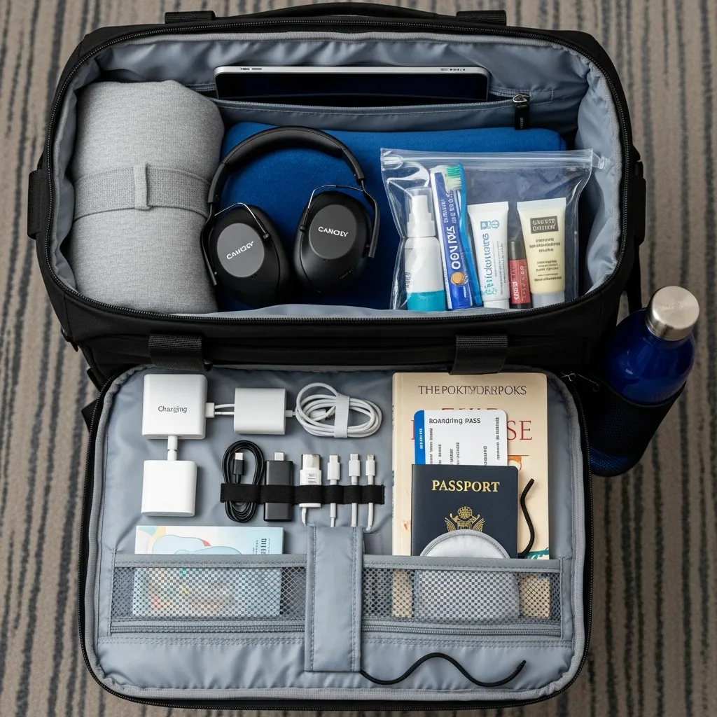 Personal Item Packing List for a Long Flight
